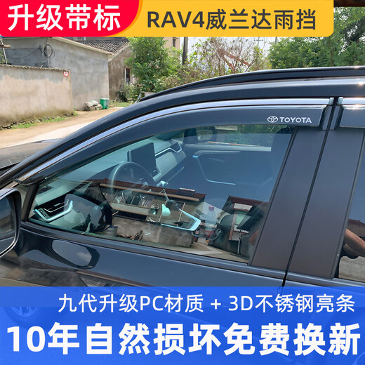 Suitable for Toyota RAV4 Rongfang Wilanda Rain and Rain Shield Special 14-25 original car window rain strips Wilanda Rain Shield 6 pieces