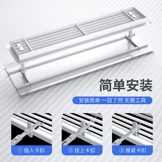 Anti-direct blowing windshield for central air conditioning, ceiling unit air outlet wind deflector, ceiling unit windshield board adaptation x0cm 0*0m top hanging standard 40*20cm angle adjustable, waterproof cotton provided