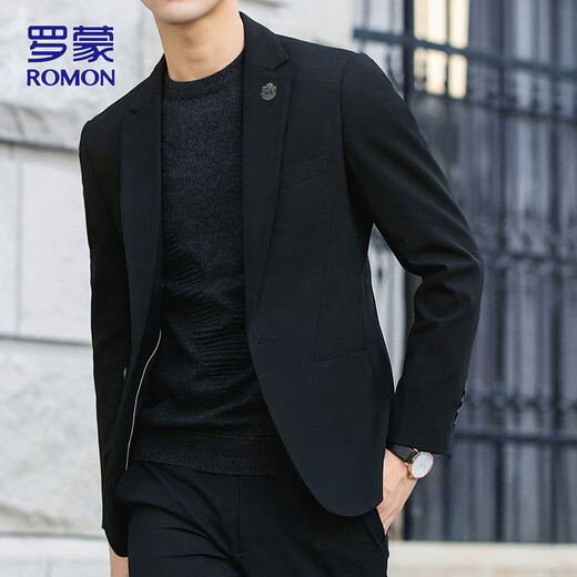 ROMON suit men's autumn and winter business professional formal casual suit men's wedding groom's best man's dress jacket
