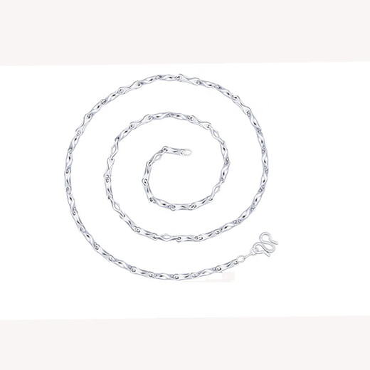 MZMZ brand PT950 platinum necklace men's ingot clavicle chain versatile trendy high-end birthday gift for boyfriend light luxury model - width 3mm long 55cm