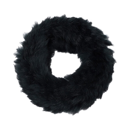 Qimei Lian forehead protection cold-proof fur hood autumn and winter warm windproof headband fashionable rabbit fur large head circumference sports ladies real rex rabbit fur beige