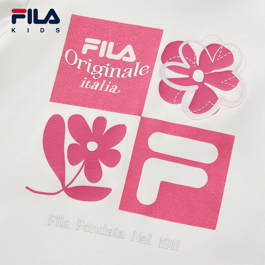 FILA Children's Clothing Long T Category 2025 Winter Girls Long Sleeve T-Shirt