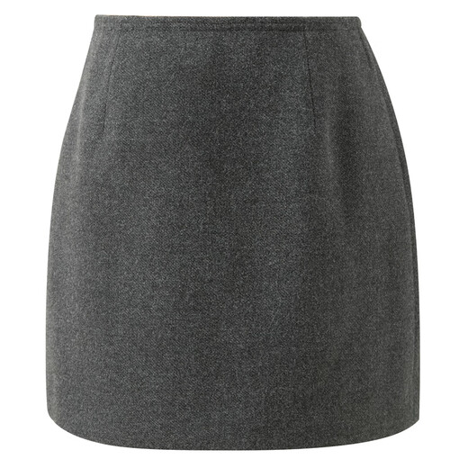 Sancai 2025 new winter woolen skirt A-line skirt short skirt Gray style for women