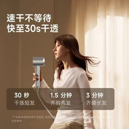 Laifen upgraded version National 3C certification丨5 billion negative ions for hair care High-speed hair dryer household silent negative ions high power does not hurt hair Huaqiangbei hair dryer gift silver gray 5 billion moisturizing negative ions丨constant temperature speed
