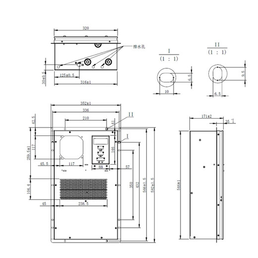 Black Shield outdoor communication power supply cabinet dustproof and waterproof cabinet air conditioner AC600W1500W2000W base station power ETC cabinet Black Shield cabinet air conditioner 600W single cooling