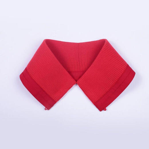Nonami down jacket collar anti-dirty inner patch winter removable versatile fake collar black knitted thread autumn and winter protective cover red one size fits all unisex