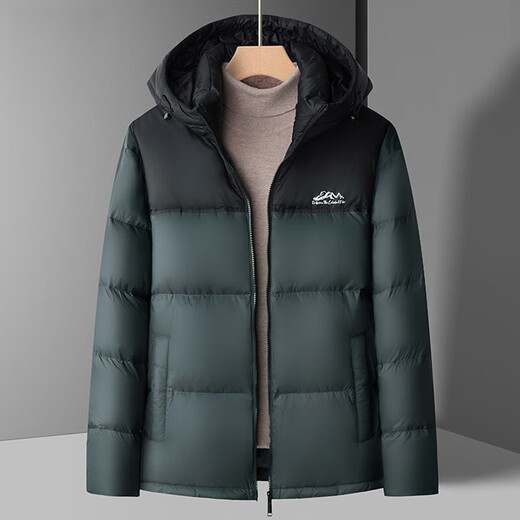 JIARMAY high-end brand men's high-end men's 2025 new clothes middle-aged business casual white duck down thickened men's warm black M 170/88A100-120Jin Jin equals 0.5 kg