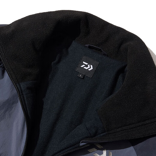 DAIWA 25 Autumn and Winter DI-5225 Wear-resistant and warm fishing clothing, cold-proof quilted jacket and trousers suit, black M