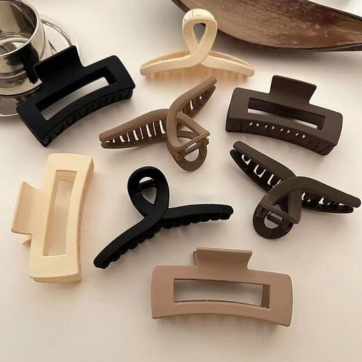 Hair Clip Women's Back Head Clip Summer Shark Clip Hair Clip High-Level Hair Clip Medium Hair Clip 2025 New Style 2 Pieces High Value Recommendation