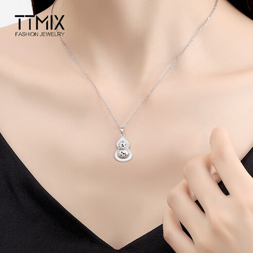 TTMIX new Chinese style gourd pendant pt950 platinum pendant women's fashion honeycomb platinum pendant birthday gift 2.9-3.1g