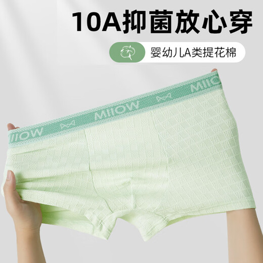 Catman youth underwear male development period early and high school students pure cotton boxer briefs medium and large children children's category a boxer shorts