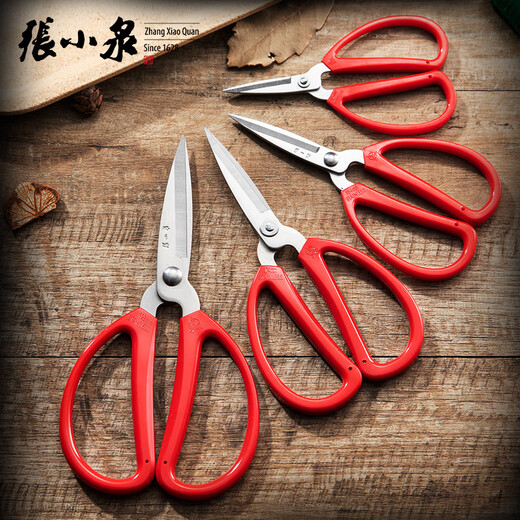Zhang Xiaoquan stainless steel household pointed scissors, essential for paper cutting and thread cutting, large size 17.4cm large size (17.4cm)