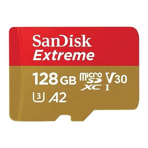 SanDisk TF card 128G memory card U3 high speed DJI A2 drone 256G action camera 512G recorder sd card 4K 128G gold card 190M new bare card with card box