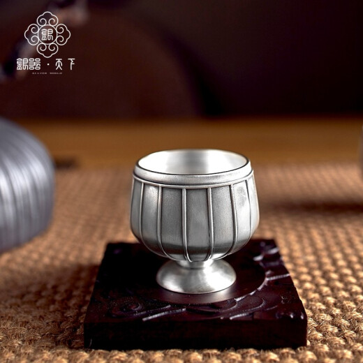 银器天下 足银茶壶999足银茶具套装 银茶杯足银煮茶烧水壶 足银功夫茶杯 玲珑茶具产品配防伪检签 玲珑银茶具套装695克配证书