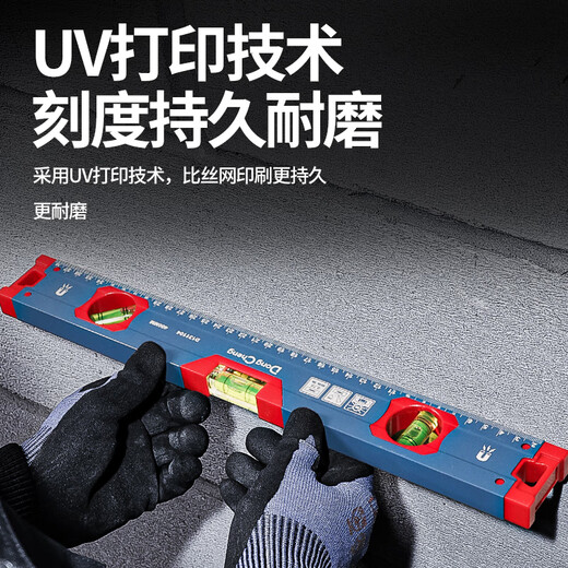 Dongcheng spirit level high-precision leveling water scale strong magnetic mini small ruler aluminum alloy measuring ruler multi-function level mini level\100mm