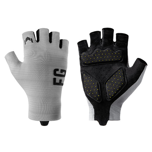 FITTER GEAR Exercise Cycling Gloves for Men Spring and Autumn Light Half Finger Special Road Bike Bicycle Mountain Bike Shock Absorbing Anti-Slip Women's Summer Glacier Gray L (Palm Width 9.3-10.2cm)