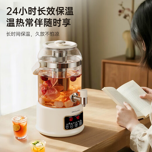 Royalstar Health Pot Large Capacity Flower Tea Bucket Faucet Electric Thermos Bottle Tea Maker Insulation and Boil Water Intelligent Constant Temperature Kettle Kettle 304L Material Glass YST30A