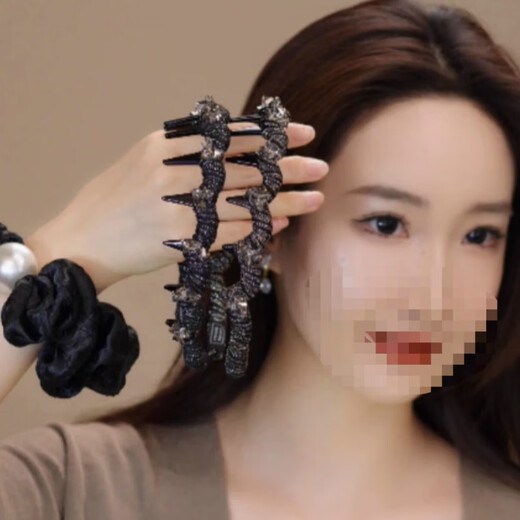 Fog Tianhua 2025 new style diamond-encrusted wide-brimmed headband, high-end temperament, high-ceiling decorative headwear, pressed hair personalized headband, striped fine glitter wavy headband, gold