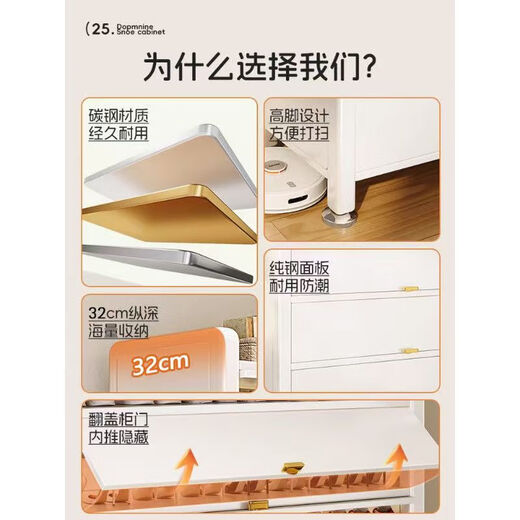 Wangdepai steel balcony cabinet sun protection storage cabinet living room sundries outdoor integrated wall storage living room kitchen storage cabinet two doors length 90 width 35 height 78cm (high strength)