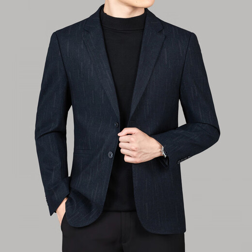 Jinba Men's (K-Boxing) Jacket de traje Traje de negocios Top Top Capualy Woolen Café de lana caliente de lana.