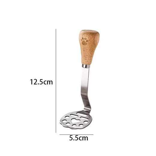 Yusenyi mini bear mud press tool, taro mashed auxiliary purple tool, avocado masher for baby, potato masher, potato spoon, bear mud press tool