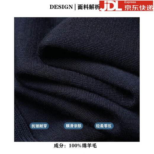 BOSS Spring and Autumn Wool Zipper Knitted Cardigan Jacket Men's 2024 New Lapel Men's Jacket Gray XL 115/175 Size