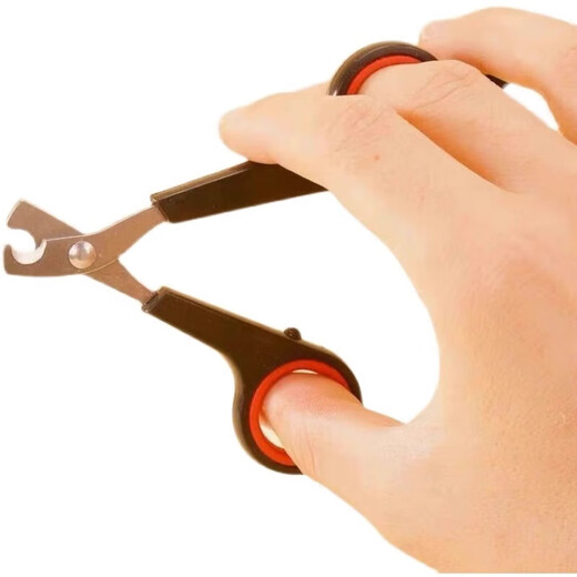 Pet nail clipper, kitten cat nail clipper, cat nail clipper, living small pet universal nail clipper, pet nail clipper - black and red style - 1 piece