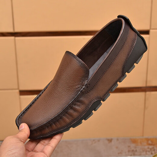 Satchi Light Luxury Leather Zapatos para hombres de cuero genuino para hombres Capas casuales de cuero de cuero de vaca Zapatos de hombres para hombres para el pie SOMPLE SOLO CONDUCTOR
