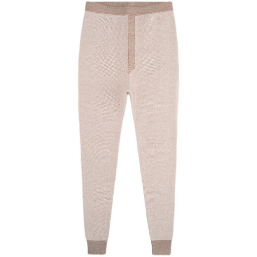 KING DEER Inner Mongolia Cashmere Pants Women's Pure Cashmere Pants Thickened Men's Cashmere Warm Pants Slim Leggings Wool Pants Men's Sesame Dot Dark Gray L