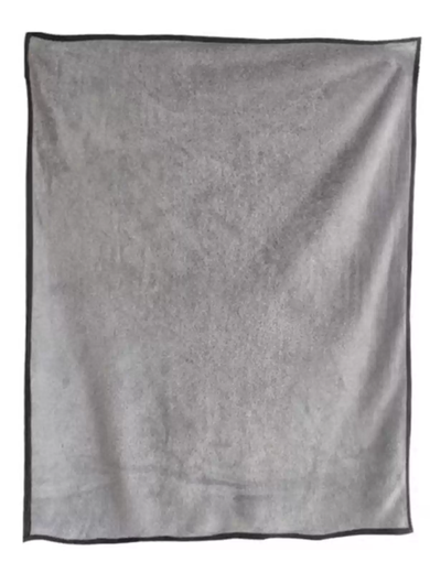 RSRDDY small blanket for children, students, knees and legs, office gift, Internet cafe, thickened flannel, winter solid color small blanket, double layer gray and black growth ring pattern short hair 80*100cm, size and weight options are available