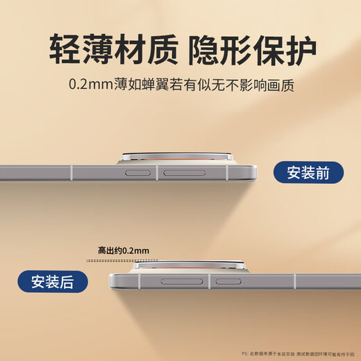 ESCASE two-piece package suitable for vivoX300Pro lens film vivox300pro mobile phone camera protective film full screen coverage ultra-thin high-definition anti-fall and fade fingerprints