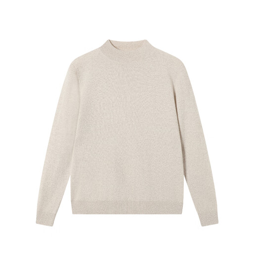 Made in Tokyo 100% cashmere autumn and winter sweater women's sweater half turtleneck beige XL