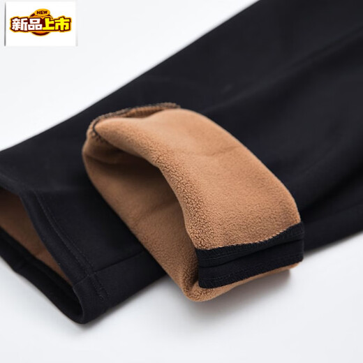 Chujing Mom Autumn and Winter Velvet Pants Women's Loose Large Size Middle-aged and Old Mothers Thickened Warm Casual Outerwear Straight Trousers Meteor Shower Velvet Thickened 6XL /34 Recommended 156-165Jin Jin is equal to 0.5kg