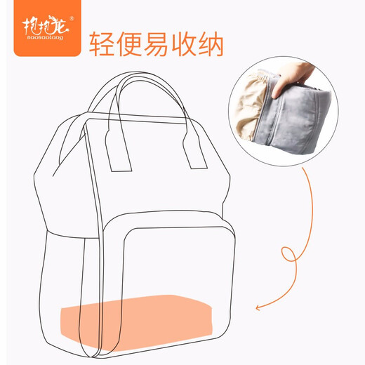 抱抱龙婴儿背带前后两用多功能前抱式宝宝背巾外出简易轻便小孩抱娃背带 四季款橄榄绿+腰包