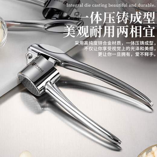 Chuangjingyi Select Garlic Press Manual Garlic Clamp Garlic Squeeze Garlic Clamp Crush Garlic Clamp Kitchen Household Garlic Press Regular 304 Stainless Steel Garlic Press Can Press 2 Garlics at a Time