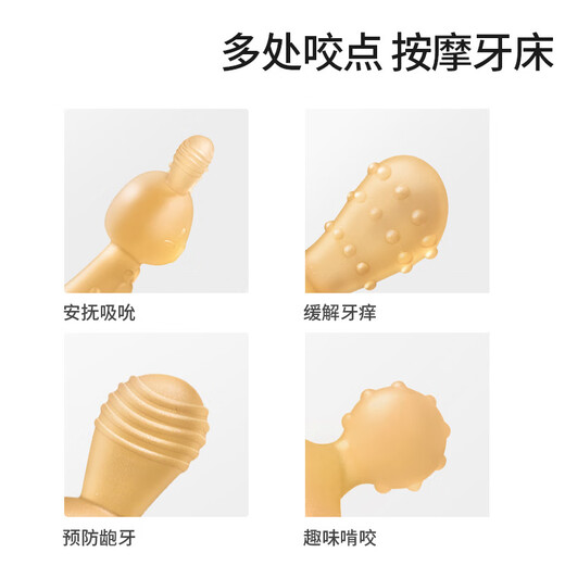 Mi Li Rabbit Teething Glue Oral Baby Teething Toy for 3-6 months and above, Chewle Silicone Soothing Teething Period