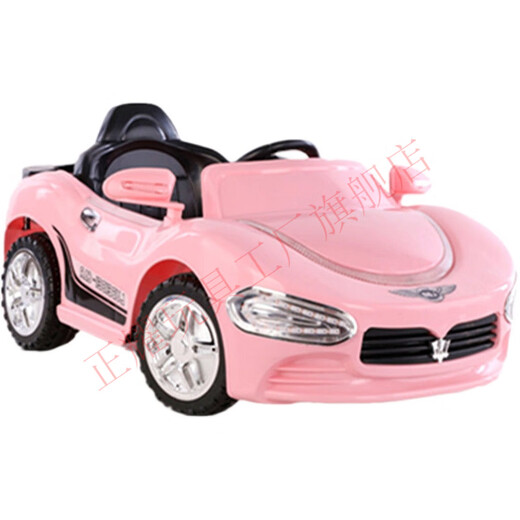 Large children's electric car can sit in a self-driving car with remote control, four-wheel drive, low-profile red small battery, no remote control, no gifts, dual drive