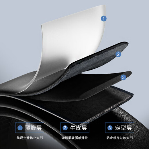 Septwolves New Belt Men's Business Casual Automatic Buckle Leather Pants Belt for Boyfriend, Husband, Dad's Birthday Gift