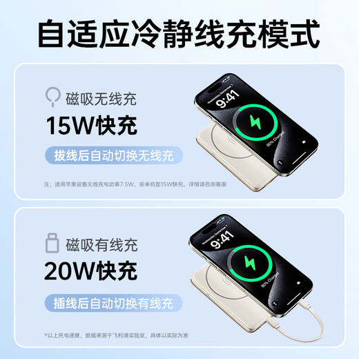 Philips national 3c certified wireless magnetic power bank compatible with magsafe Apple 17 fast charge comes with a 10,000 mAh large-capacity mobile power supply 2025 model that is portable and can be taken on the plane