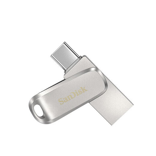 SanDisk 256GB Type-C USB3.2 mobile USB flash drive DDC4, reading speed up to 400MB/s, automatic backup, mobile phone and computer dual-use, metal dual-interface large-capacity USB flash drive