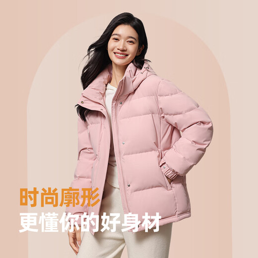 YAYA heat storage short down jacket for women 2025 winter new fashion casual loose thickened warm little jacket black M (recommended 110-125 Jin Jin equals 0.5 kg)