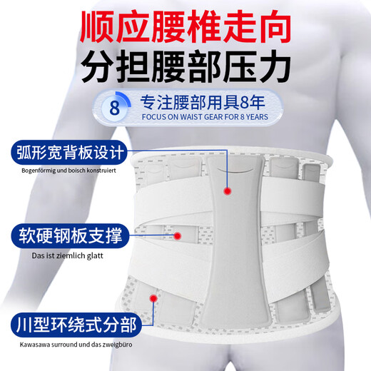 Bamailer belt support lumbar disc herniation lumbar muscle strain medical steel plate lumbar support belt for men and women special sedentary