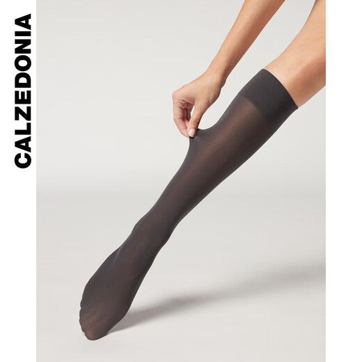 Calzedonia Kaze Italian Socks Women's Summer 30D Thin Trendy Ins Translucent Knee Socks JK Socks MIG001 Beige-009 One Size