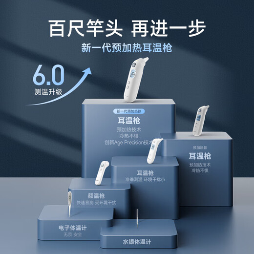 Yuwell medical infrared electronic infant and child body temperature thermometer silent and accurate fever in-ear thermometer for the elderly YHT208