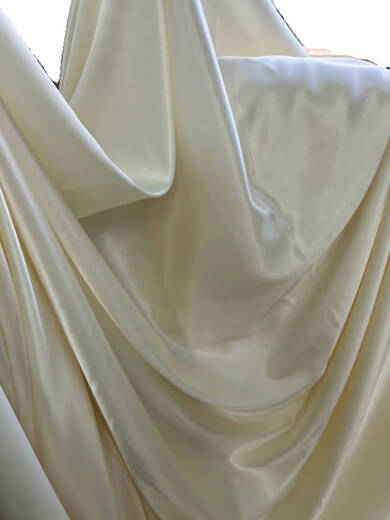 Fantasy pearlescent beige cream champagne Korean wedding bright satin satin wedding background party tablecloth pearl white