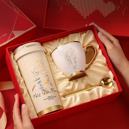 Mi Xiaoshu thermos cup women's water cup female good-looking wedding birthday gift for girlfriend and wife high-end practical and meaningful