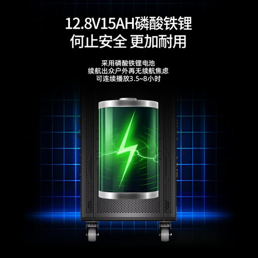 Manlong's new K-715 audio outdoor K-song live broadcast singing high-power square dance lever three-way speaker K-712 audio 12 inches + dual microphones + gift package