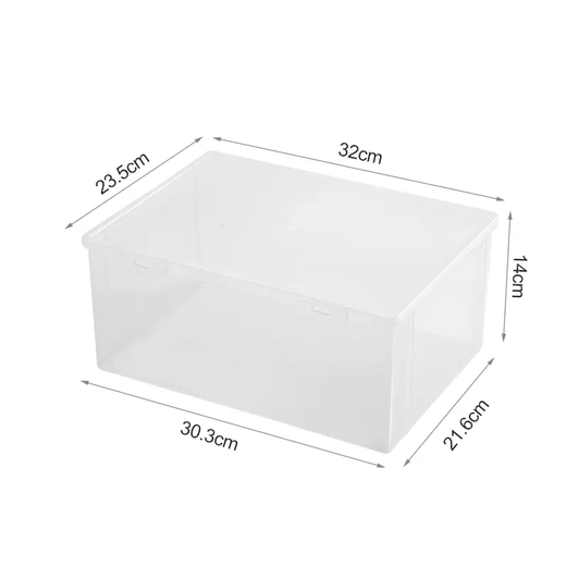 Yusenyi thickened shoe box clamshell shoe storage folding storage box simple transparent shoe cabinet plastic shoe rack space-saving artifact 1 pack (transparent visible and can be stacked for storage)