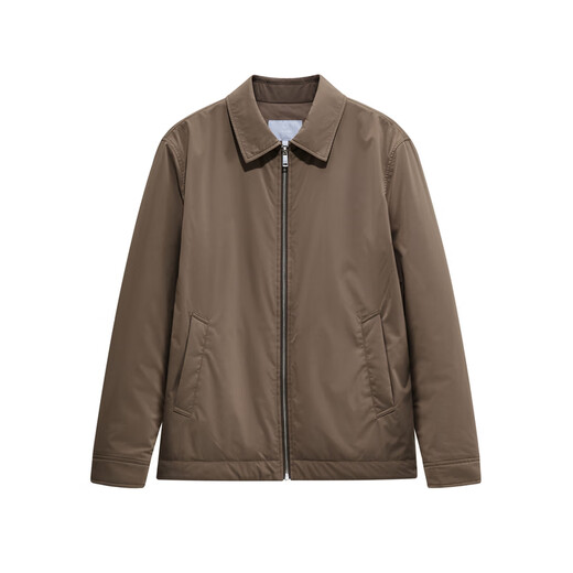 Jiumu King graphene thermal cotton executive jacket men's 25 autumn and winter thick warm waterproof business jacket men standard version + khaki + TJ2E60413 L 175/96A (50)