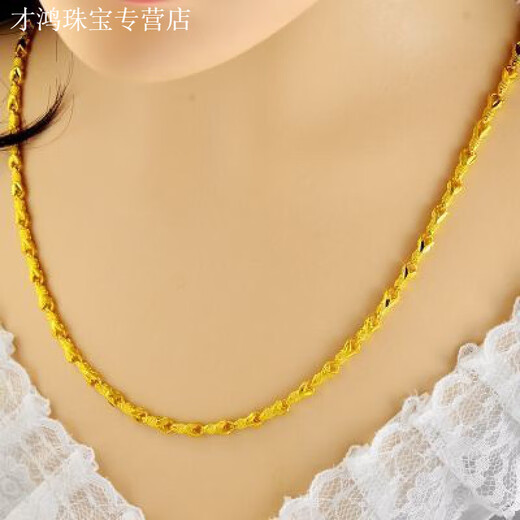 KZD old phoenix chain clavicle chain ladies simple gift 18K gold color small fish necklace gift non-fading single